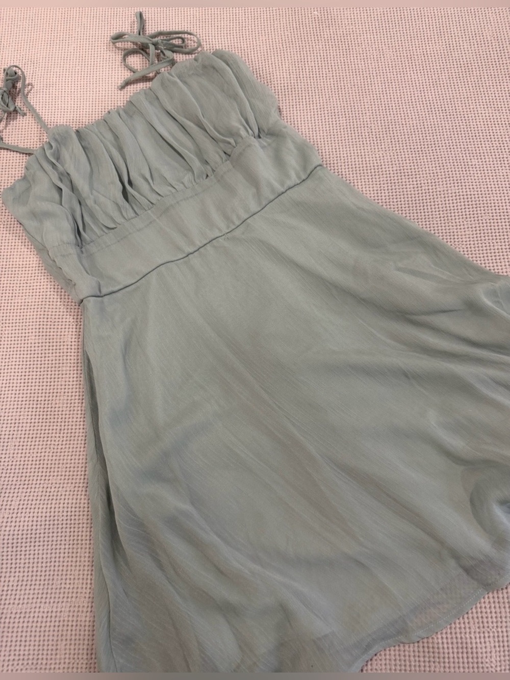 Trixxi Mint Green Spaghetti Strap Dress